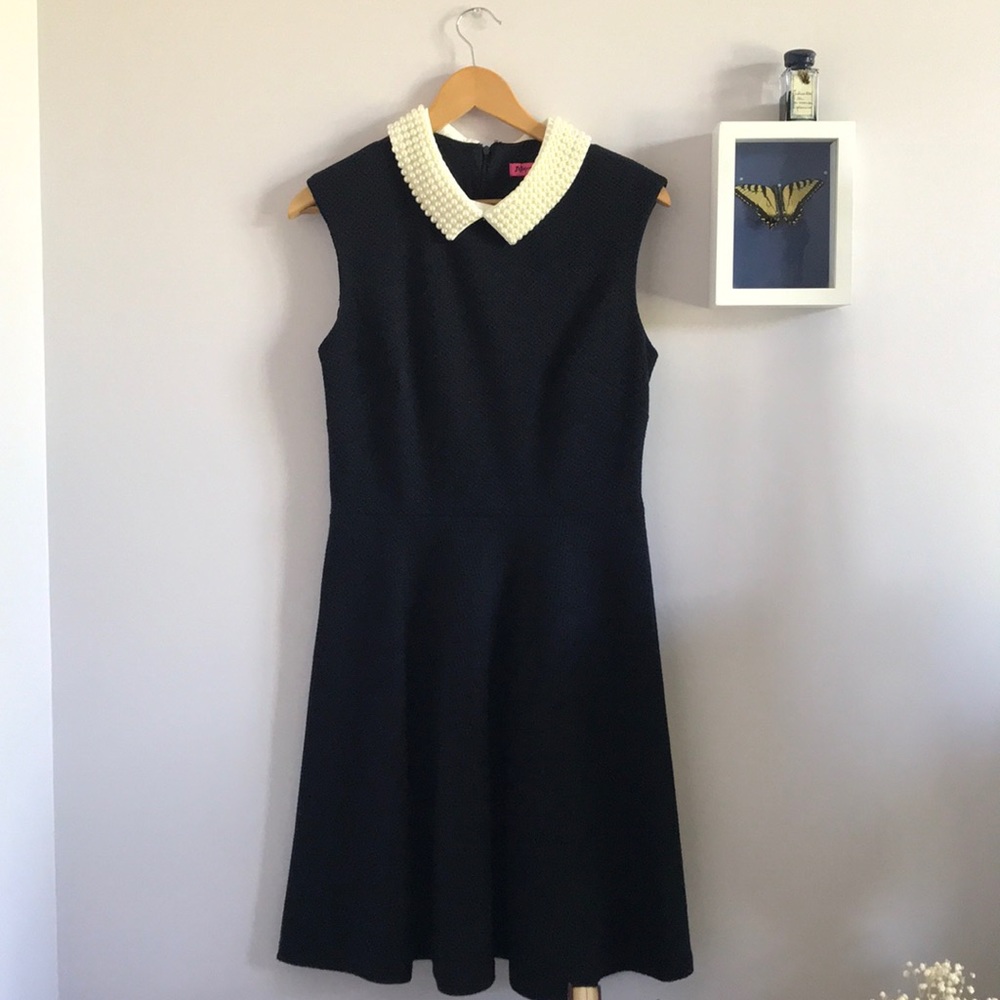 Betsey Johnson pearl beaded A-line dress